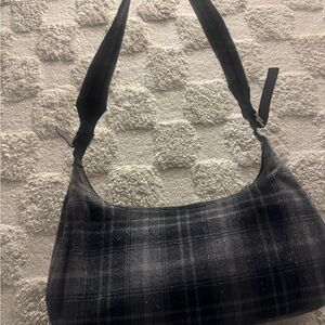 Salvatore Ferragamo Shoulder Bag Wool Gray Auth bs21555